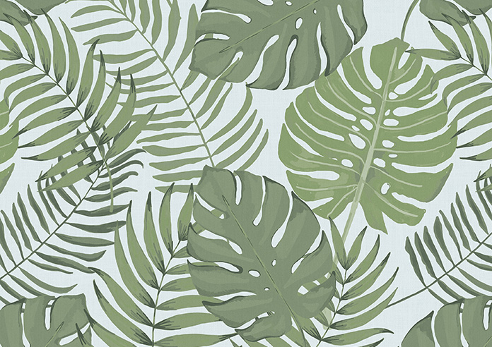 Lush Palms, Sky Blue - Roller Blind - Image 6